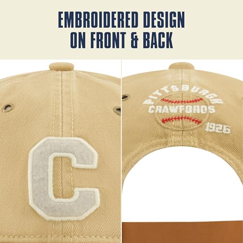 Blue Marlin Dad Hat, Adult Cotton Baseball Cap with Curved Brim, One Size. - color: Pittsburgh Crawfords 1926