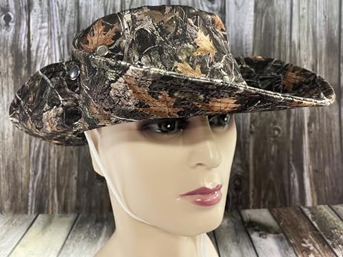 Funny Sun Hat for Men Women Wide Brim Bucket Hat Hiking Boonie Hat Summer Beach Fishing Caps - color: Camo Forest