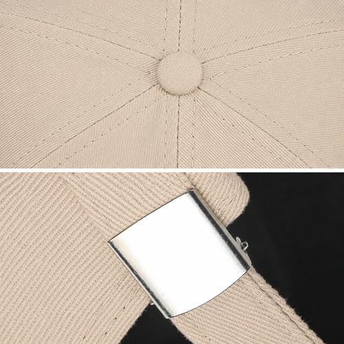 Outdoor Brimless Hat for Men Women, Adjustable Rolled Cuff Skull Cap - color: 2#beige