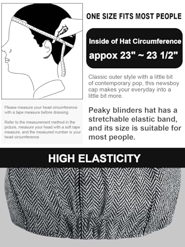 Senker Fashion 2 Pieces Newsboy Cap for Men - color: Light Grey Dark Grey