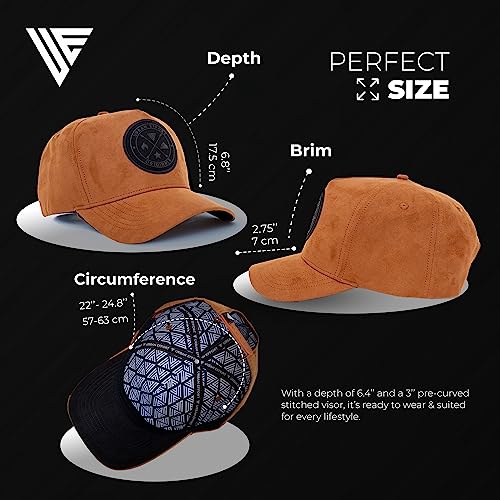 Urban Effort Trucker Hat for Men & Women, Mesh Back Baseball Cap, 5 Panel - color: Brown, style: Classic Snapback