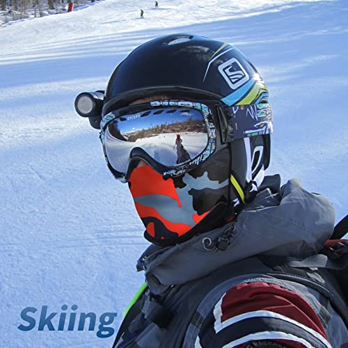 YESLIFE Summer Balaclava Ski Mask for Men&Women, Face Mask - color: Camo Red