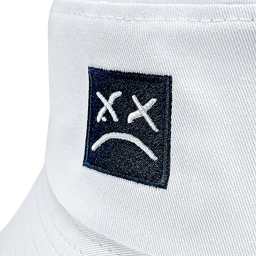 Bucket Hat Unisex Simple Caps Hip Hop Gorros Men Women Cap Beach Fishing Sunhat - color: White