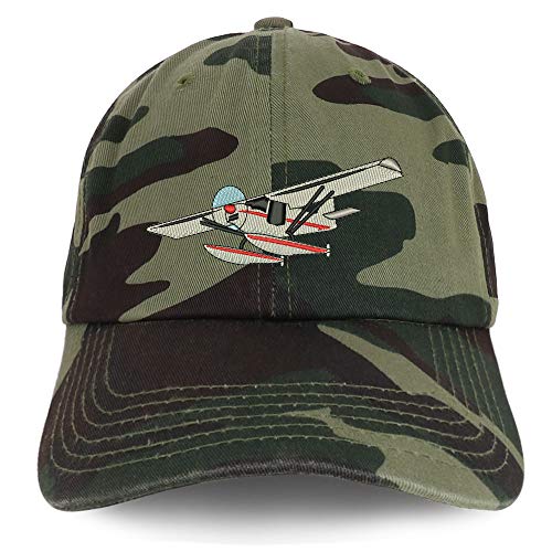 Trendy Apparel Shop Floatplane Embroidered Unstructured Cotton Dad Hat - color: Camo