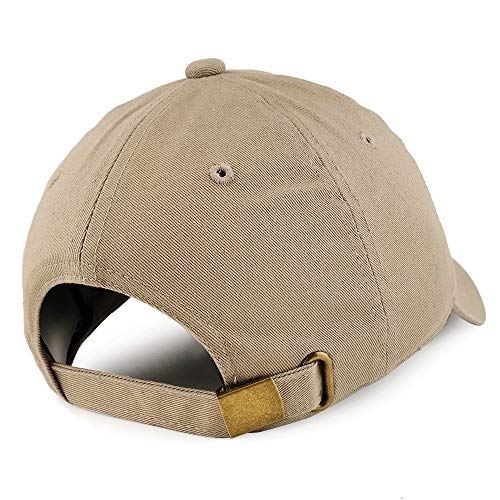 Trendy Apparel Shop Planet Embroidered Low Profile Soft Cotton Dad Hat Cap - color: Khaki