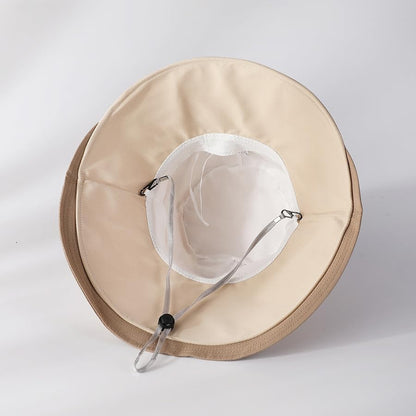 Womens Sun Hats with UV Protection Wide Brim Summer Beach Hat Upf50+ Foldable Travel - color: Black