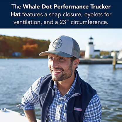 vineyard vines Whale Dot Performance Trucker - color: Jake Blue