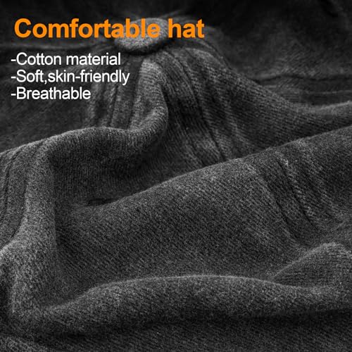 MEINICY 3 Packs Washed-Cotton Plain Baseball Cap, Adjustable Dad Hat - color: Black + White + Wine Red