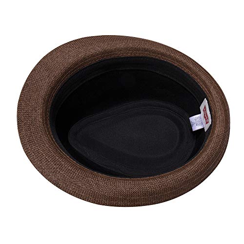Levi's Men's Straw Fedora Hat - color: Brown Straw, size: Small-Medium