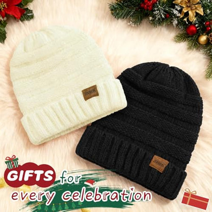 ZOORON Womens Winter Hat Slouchy Beanies for Women Cable Knit Beanie Hats - color: 1pack- Beige