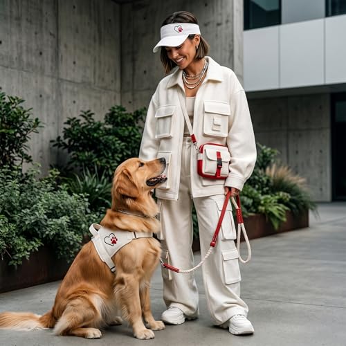 Embroidered Adjustable Sun Visor for Women Men Outdoor Golf Tennis - color: Dog Paw Heart/White