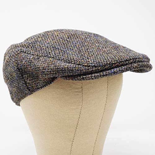 Nevis Flat Cap - 100% Handwoven Wool – Harris Tweed – Water Resistant - color: Partridge Brown, size: 7-7 1/8