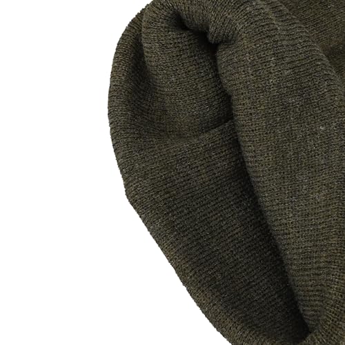 Levi's Mens All-Season Hero Beanie Soft Knit Cuffed Winter Hat, Warm & Comfortable Everyday Style - color: Marl Olive