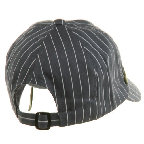 e4Hats.com Ladies White Stripe 6 Panel Newsboy Hat - color: Grey