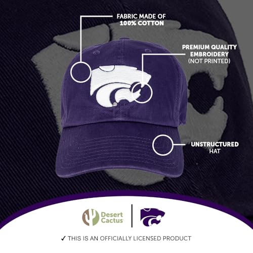 Desert Cactus University of Hawaii Embroidered Baseball Hat Cap - color: Purple