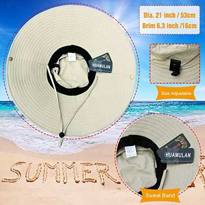 HUAMULAN Men Wide Brim Sun Hat Summer Outdoor Women Bucket Fishing Hats - color: A2-armygreen