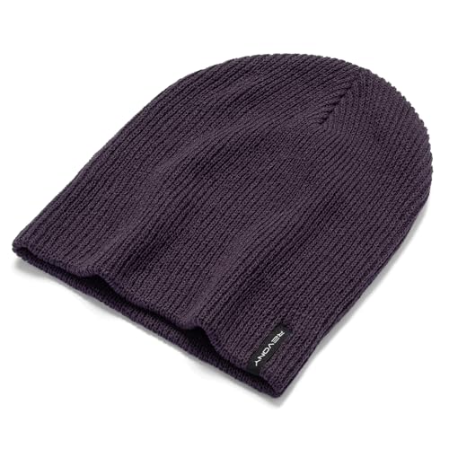 Essential Knit Beanie – Soft, Lightweight Comfort in Fun Colors - color: Eggplant