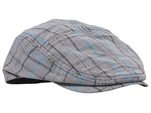 Fashion Plaid Ivy Cap - color: Blue, size: Small