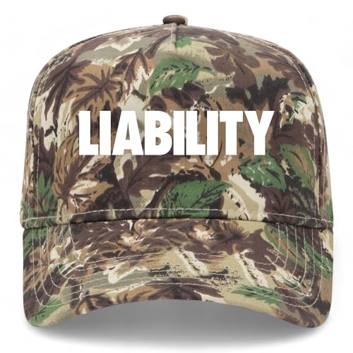 Liability Vintage Trucker Hat | Premium Snapback Baseball Hat for Men & Women - color: Camo