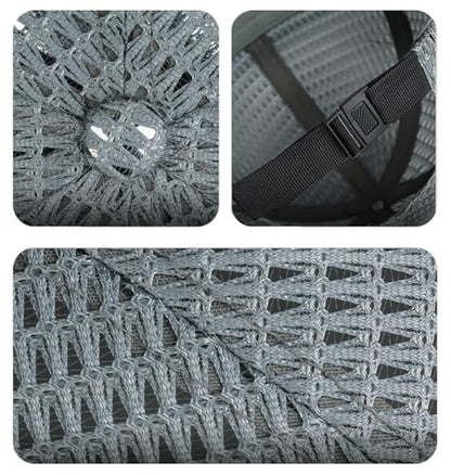 Mens Mesh Brimless Cap with No Brim, Summer Docker Cap Beanie Hat Flip Sailor Skullcap Breathable - color: Grey
