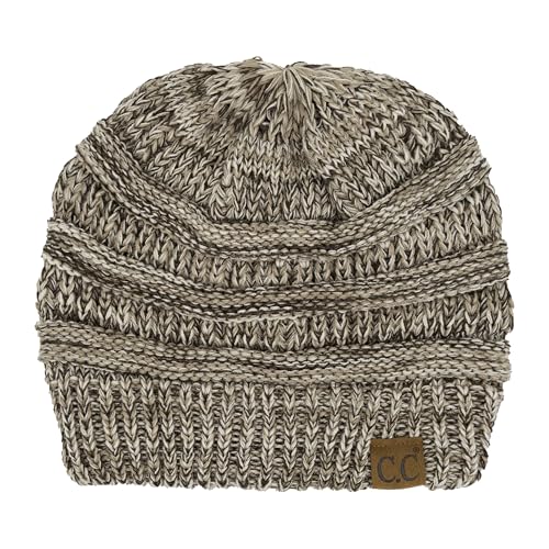 C.C Exclusives Cable Knit Beanie - Thick, Soft & Warm Chunky Beanie Hats - color: 6242 Taupe