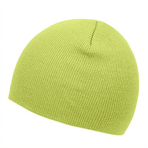 TOP HEADWEAR Cuffless Beanie for Men Women, Unisex Short Beanies Skull Cap - color: Melon Green