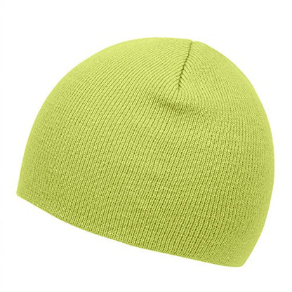 TOP HEADWEAR Cuffless Beanie for Men Women, Unisex Short Beanies Skull Cap - color: Melon Green