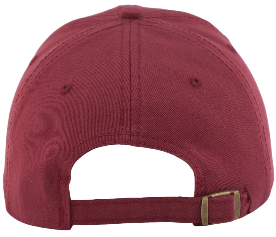 TSSGBL Unstructured Distressed Baseabll Cap Cotton Soft Dad Hat Adjustable Low Profile Headwear Ball Caps for Women Men - color: Distressed Burgundy, size: Medium-Large