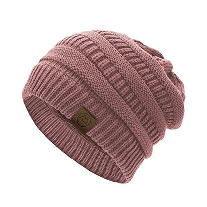 American Trends Winter Hats for Women 4 Pack Beanie Hats Caps Knit Chunky Slouchy Beanie Hats - color: A Pin K