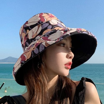 FaroDor Women's Reversible Bucket Hat UV Protection Packable Travel Cap Wide Brim Sun Hats 2026 - color: 4black