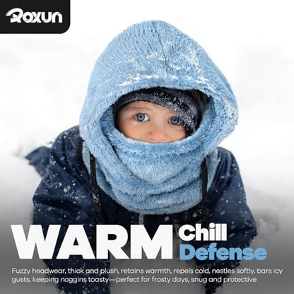 ROXUN Ski Mask Fleece Balaclava, Windproof Face Mask Winter Warm Neck Cover - color: Beige