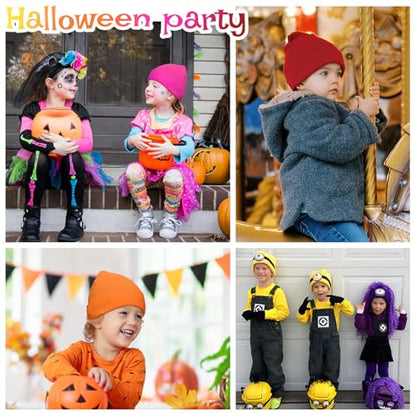 Century Star Kids Slouchy Beanie Halloween Costume Hat Winter Knit Cuff Toddler Boys Girls - color: Grey