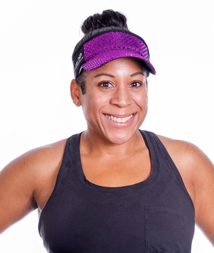 Sparkle Headsweats Running Visor - color: Purple