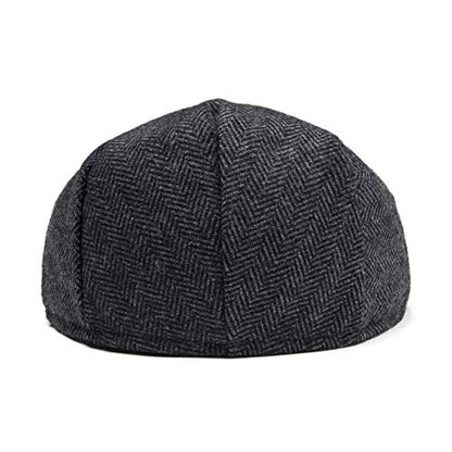 Toddler Wool Tweed Newsboy Cap - color: Style2, size: 6-8 Years