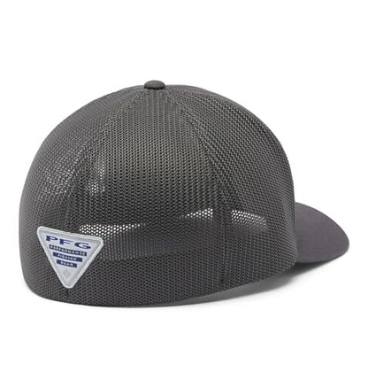 Columbia Unisex PFG Patch Mesh Ball Cap - color: Shark/the Original, size: Small-Medium