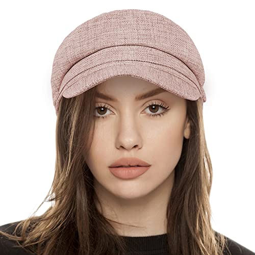 Women's Newsboy Caps Beret Hat for Fashion Ladies Black Women's Newsboy Caps Beret Hat for Fashion Ladies - color: Pink