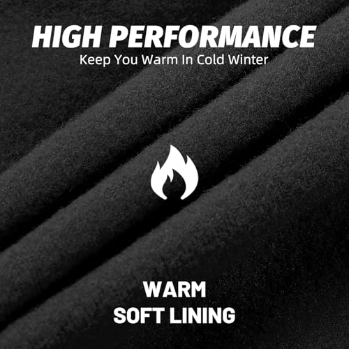 West Biking Balaclava Ski Mask Warm Face Mask for Cold Weather Lightweight Windproof Thermal Winter Scarf Face Mask Men Wome - color: Black-1