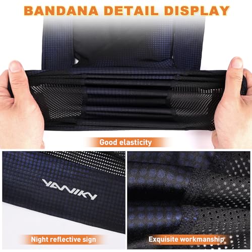YANIKY Bandanas Skull Caps for Men, Women Skull Cap Helmet Liner Dew Rags - color: Deep Blue