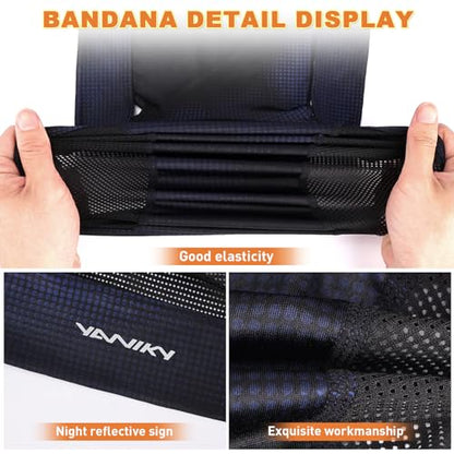 YANIKY Bandanas Skull Caps for Men, Women Skull Cap Helmet Liner Dew Rags - color: Deep Blue