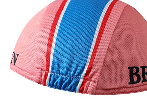 Brooklyn Cycling Cap - Retro Cycling Hat-Under Helmet - Cycling Helmet Liner Breathable&Sweat Uptake - color: Pink