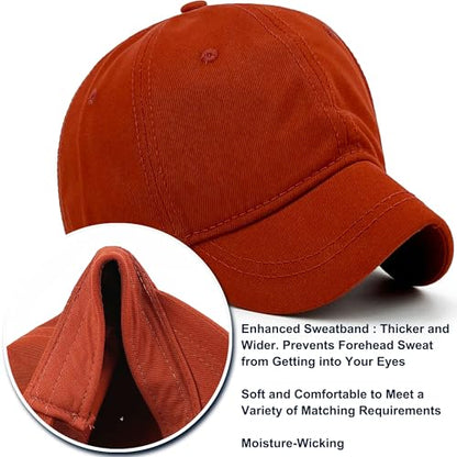Loneshark Short Brim Baseball Cap for Running Small Bill Umpire Hat - color: Orange