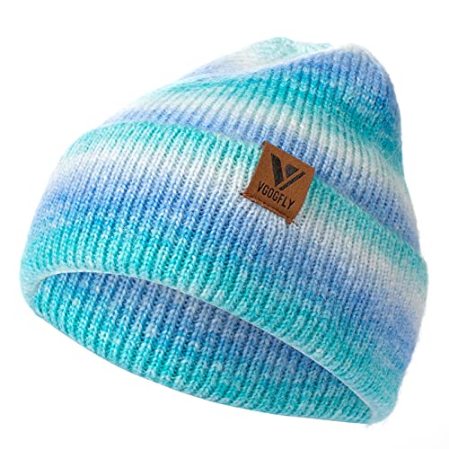 Vgogfly Beanie Men Slouchy Knit Skull Cap Warm Stocking Hats Guys Women Striped Winter Beanie Hat Cuffed Plain Hat - color: Z - Mix 4