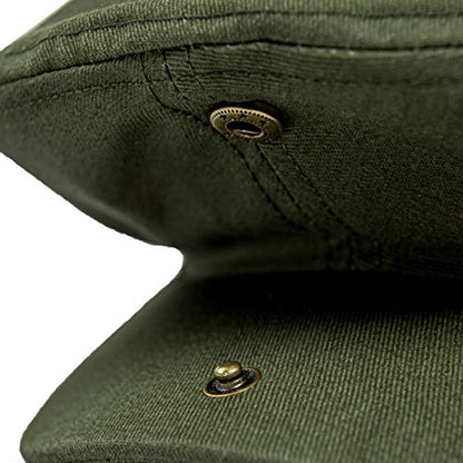 Men Ivy Cap Cotton Twill Newsboy Flat Hat - color: Green, size: 7 1/8