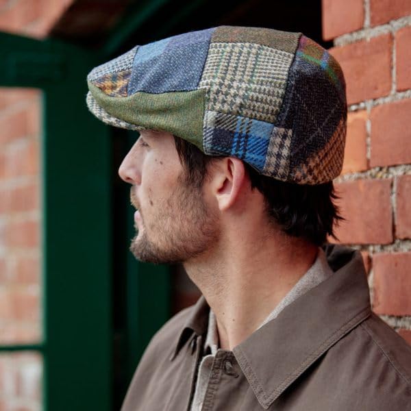 Biddy Murphy Newsboy Flat Cap, 100% Irish Wool - Made in Ireland - color: Multicolor, size: Small