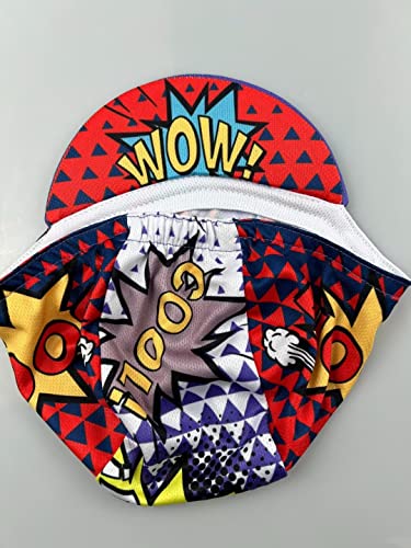 Funny Cycling Cap - Polyester Cartoon Cycling Hat-Under Helmet - Cycling Helmet Liner Breathable&Sweat Uptake - color: B4