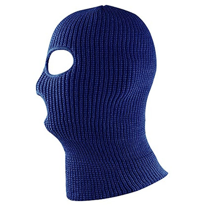 Super Z Outlet Knit Sew Acrylic Outdoor Full Face Cover Thermal Ski Mask One Size Fits Most - color: Navy Blue