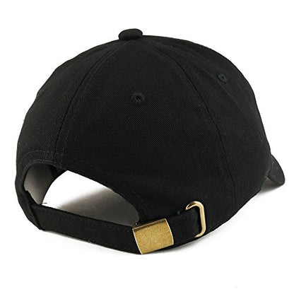Trendy Apparel Shop World's Best Grandpa Embroidered Low Profile Soft Cotton Dad Hat Cap - color: Black