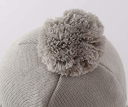 Home Prefer Toddler Boys Girls Hats Earflaps Fleece Knit Beanie Kids Winter Hat - color: Light Gray, size: 2-5T