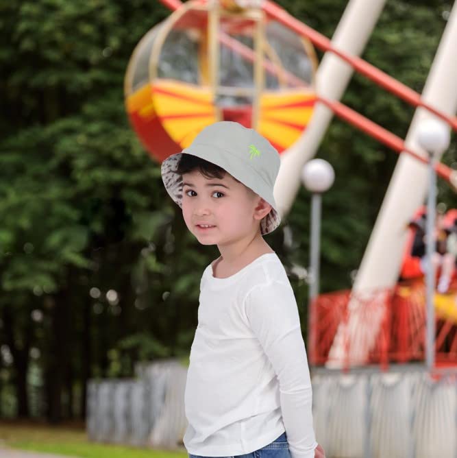Kids Bucket Hat for Girls & Boys, Packable Fun & Cool Reversible Beach Sun Teen Toddler Bucket Hat - Ages 3-14 Years - color: Grey/Tie Dye, size: 7-14 Years