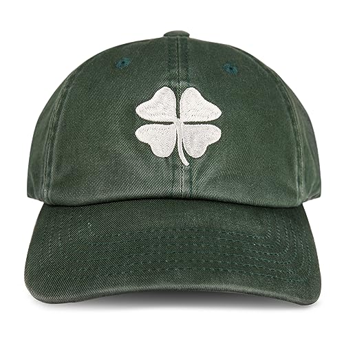 Lucky Brand Classic Cotton Adjustable | Dad Hat | Baseball Cap | Golf | Fishing | Low Profile | 5 Panel Design - color: Clover - Pine